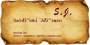 Salánki Jázmin névjegykártya